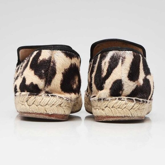 Celine Leopard Print Pony Hair Espadrille Flats Size 5.5/36 - Picture 5 of 5